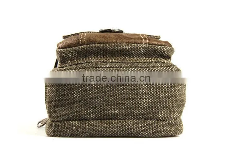 Men Sling Bag Canvas Waist Bag Fanny Pack Small Messenger Bag Sport Waist Bag Running Waist Bag Cross Body Bag