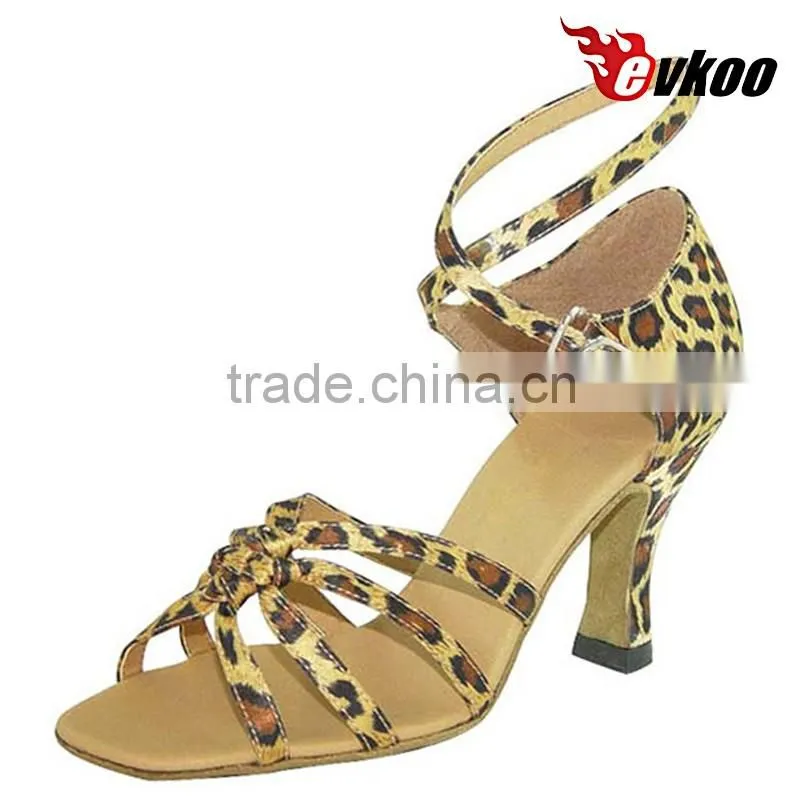 EVKOO dance shoes Light khaki color indoor dancing shoes latin
