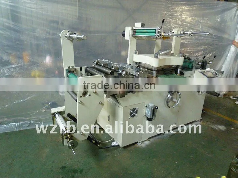 MQ-320 adhasive label flatbed die cutting Machine with hot stamp