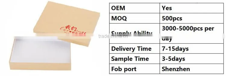 Professional OEM cardboard paper family memory wedding album storage box