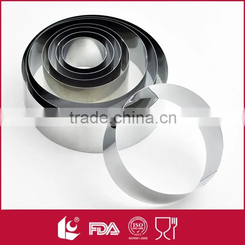 Stainless Steel Adjustable Mousse cake ring expandable cake mold Baking tool