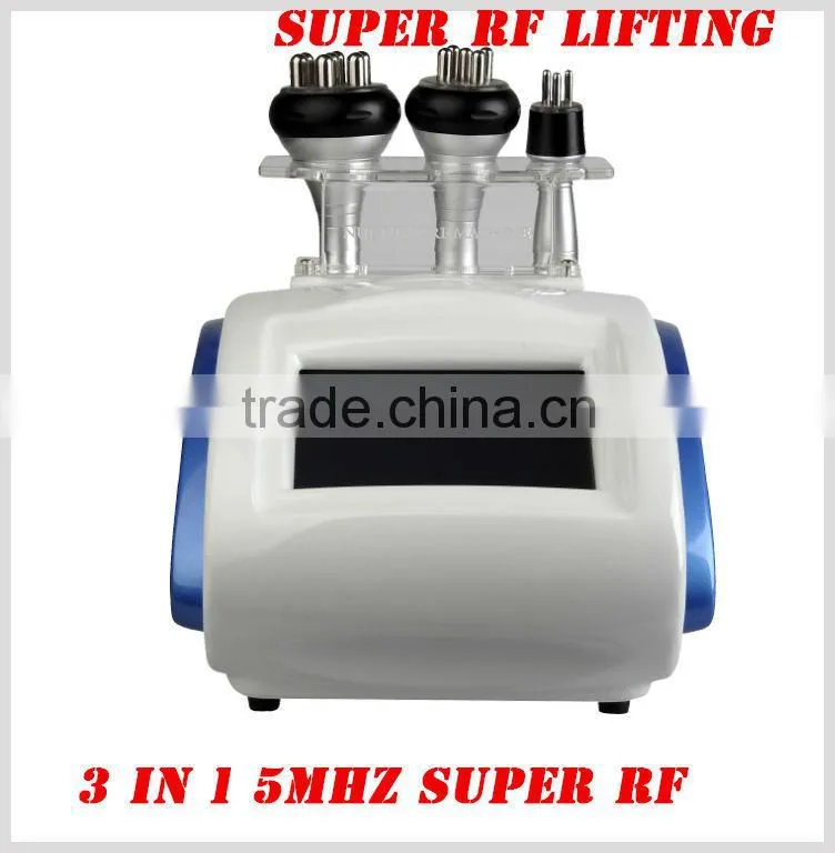 Affordable skin care 3in1 5MHZ tripolar multipolar radio frequency rf wrinkle remover
