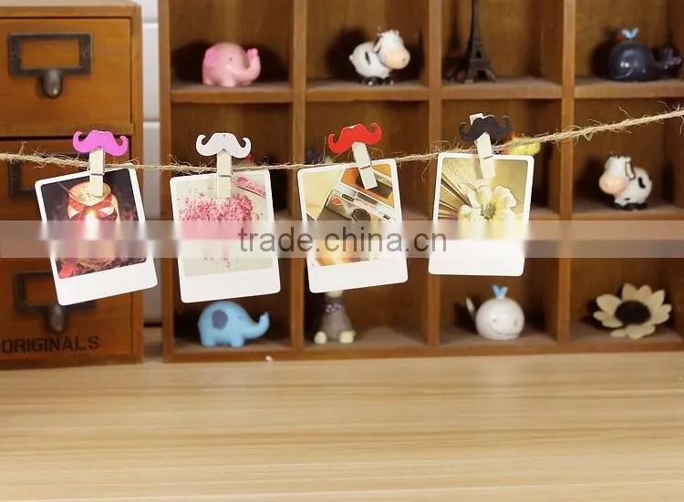 christmas small craft wooden photo clip, promotional wooden clips for wholesale