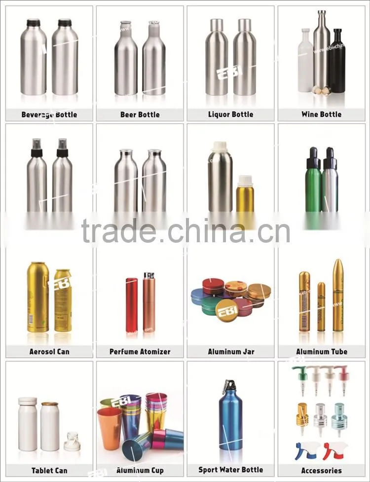 Color brilliancy bottle with trigger sprayers for Aluminum /PET/Glass bottle