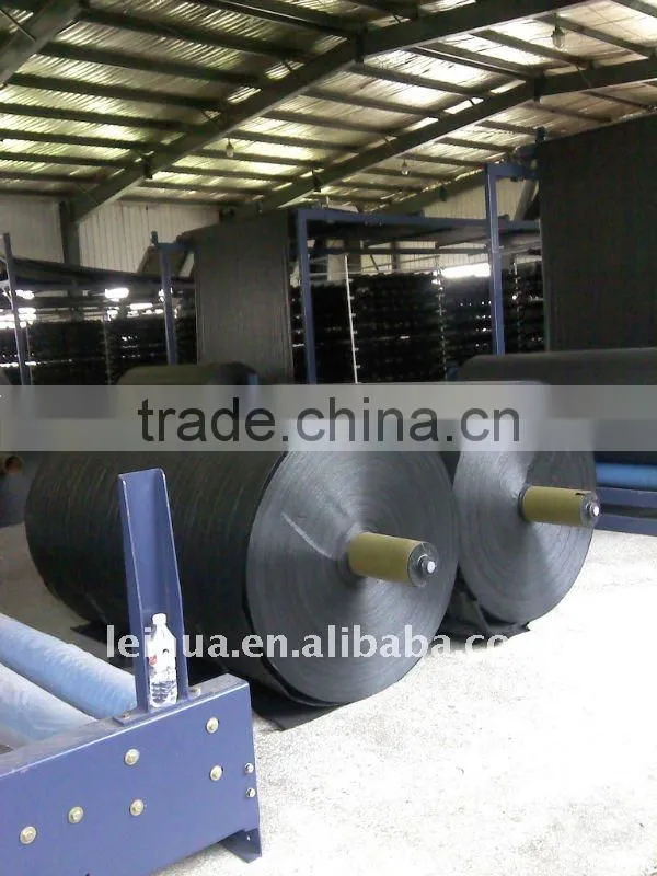PP woven geotextiles in black color