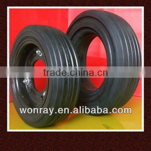 made in China seaport trailer parts tires 4.00-8 solid tires with high quality