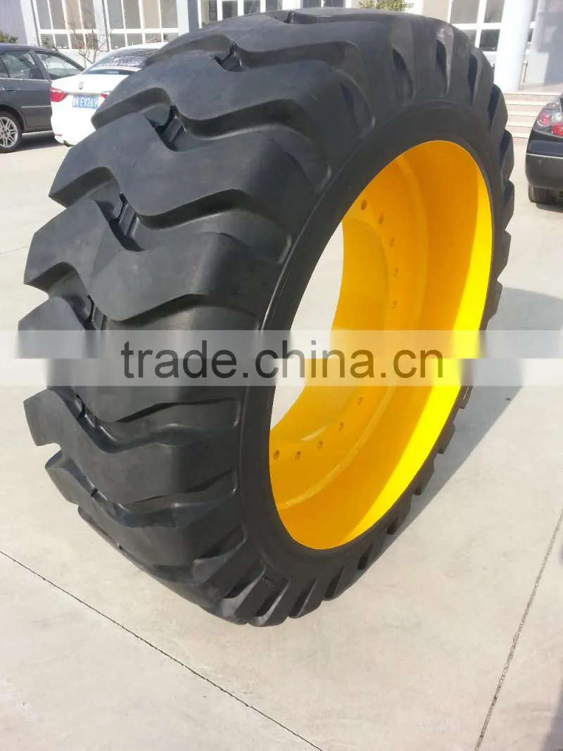 China best quality puncture freesolid rubber truck tire for10.00-20 for mining machine