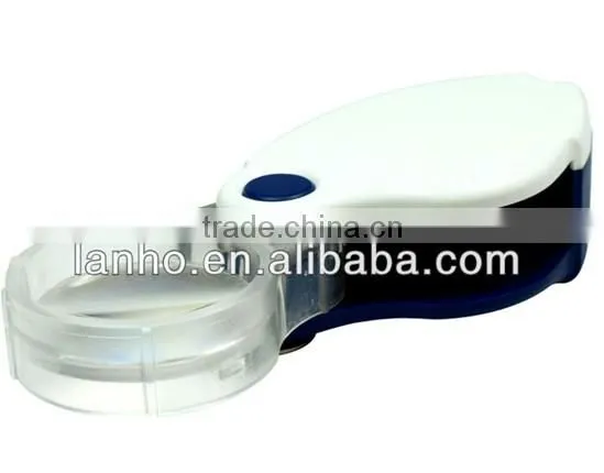 2013 New Compact 10X Lighted Jewelers Loupe / Magnifier with LED & Fluorescence Lights