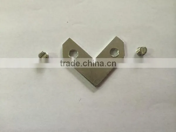 low carbon steel tapped angles/ corner iron/ stamping part