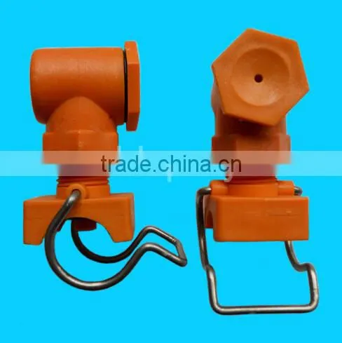 Plastic adjustable ball eyelet painting nozzle