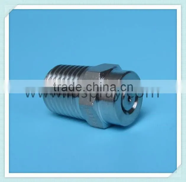 Stainless steel high pressure water flat fan spray injector nozzles