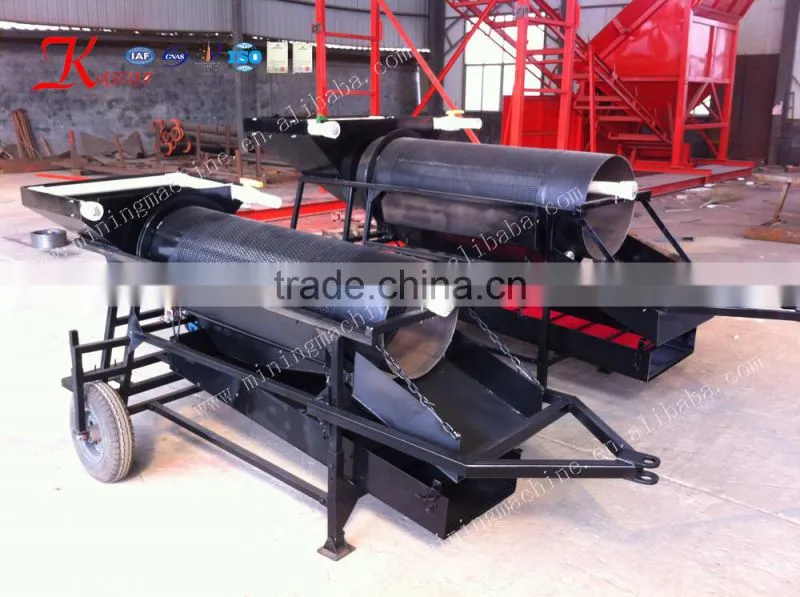 Small Portable Mobile Gold Trommel With CE,ISO,SGS