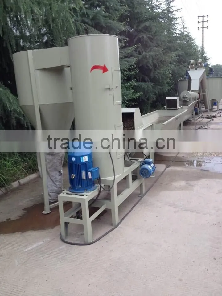 PET recycling machine and PET recycling line hot wash