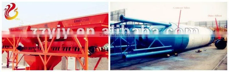 Computer-controlled HZS50 concrete mixing plant,batching plants