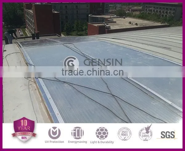four wall rectangular structure U-lock polycarbonate hollow sheets / multi-wall pc sheet/pc panel