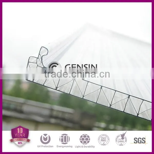 Polycarbonate Hollow Sheet with Clips 600mm/800mm/1040mm