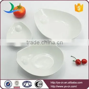 Custom kitchen white ceramic dry fruit bowl wholesale