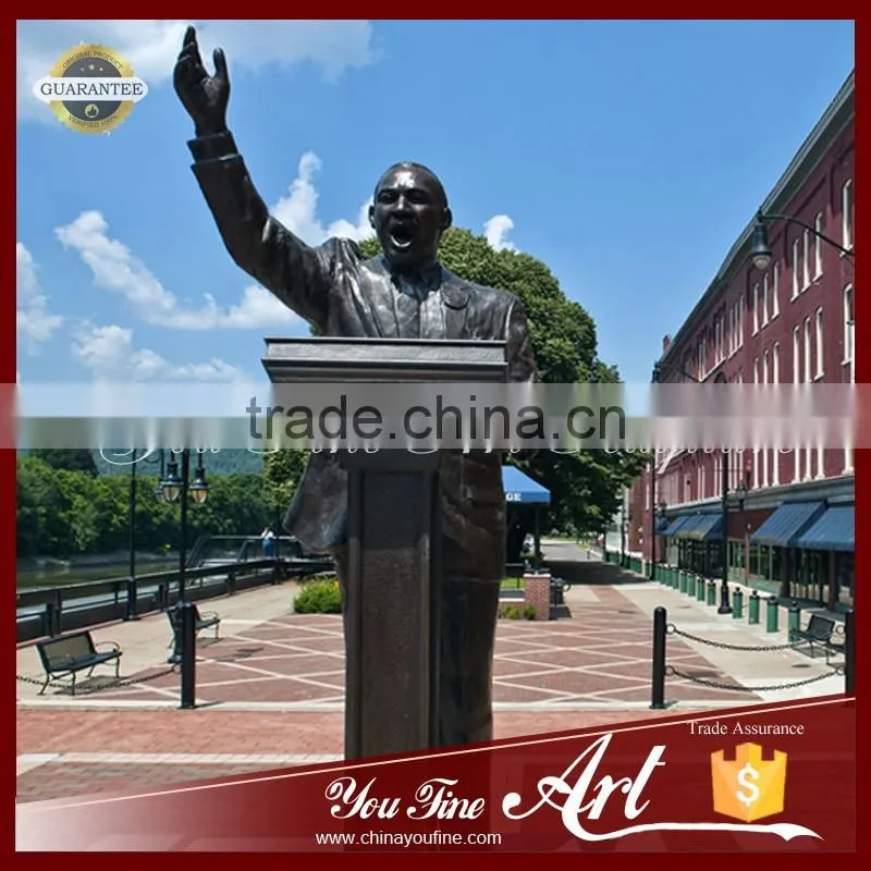 Life Size Bronze Speech Martin Luther King Statue At The Podium