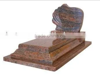 multicolor polished marble gravestone