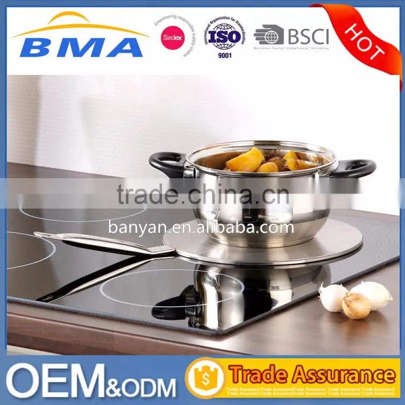 Stainless Steel Heat Induction Diffuser Adapter Plate For Induction Cookers
