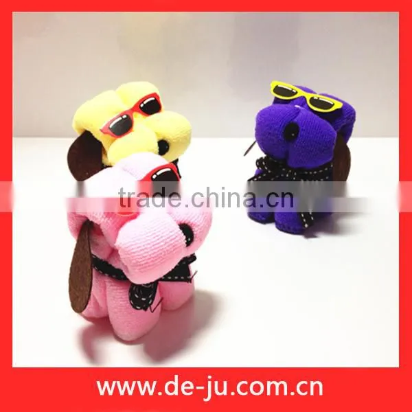 Colorful Towels Dog Shaped Birthday Gift For Children