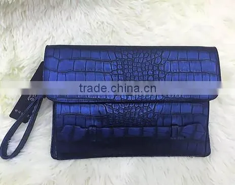 Girls crocodile pu leather clutch bag clutch evening bag for women
