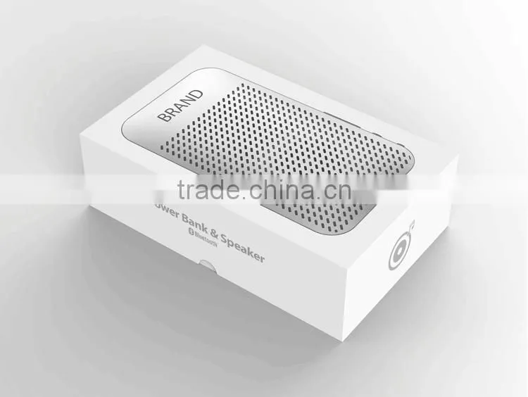 Mini Rechargeable Bluetooth Speaker With Power Bank Portable Multifunction 5000mAh Power Bank Super Thin Bluetooth Speaker