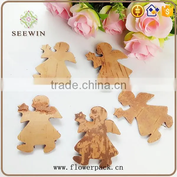 Angel series of natural flowered bark engraving