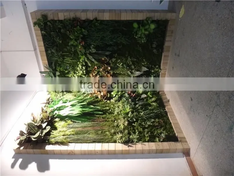 artificial plain style green plant wall for landscaping design from Dongguan ESTE LGH15-07