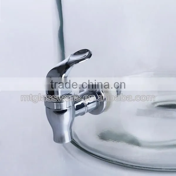 Hot sell high quality black chalkboard decal glass beverage jar with faucet