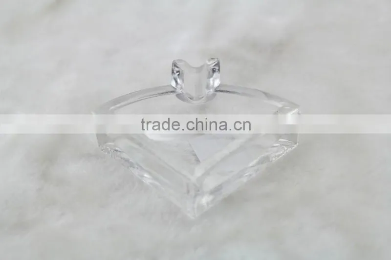 clear glass ashtray ,triangle shaped glass ashtray