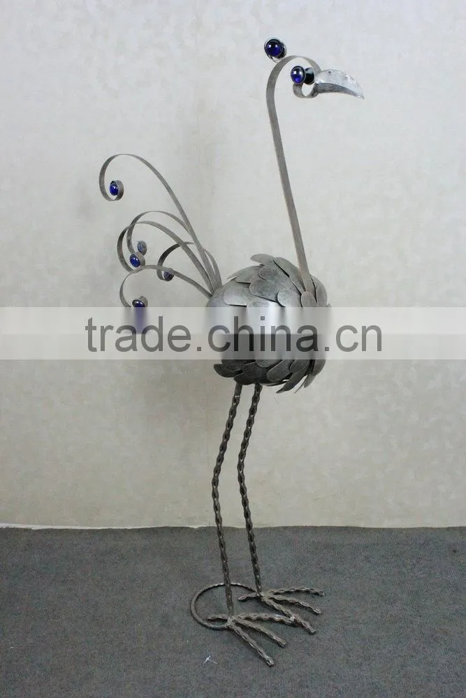 Metal peacock garden decoration