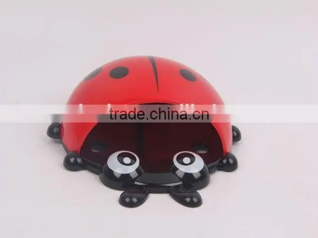 Ladybug shaped bathroom item /storage rack plastic toothbrush holder