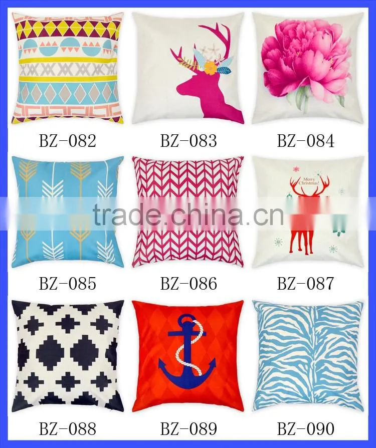 Decorative Pillowcase Cotton Linen Home Cushion Cover Throw Sofa Bed Car Pillows