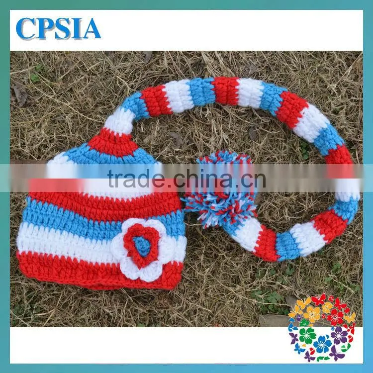 Crochet Hat Wholesale Jesters cap have 5 design Crochet Baby Cap