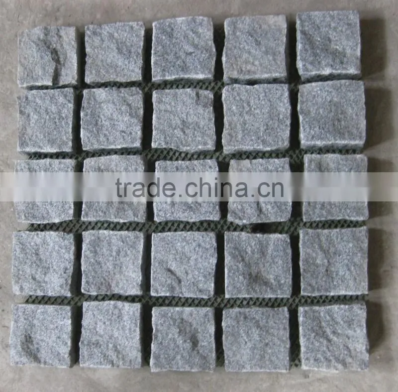 China Grey Granite Mesh Paving Cheap Driveway Paving Stone Granite Paving Stone