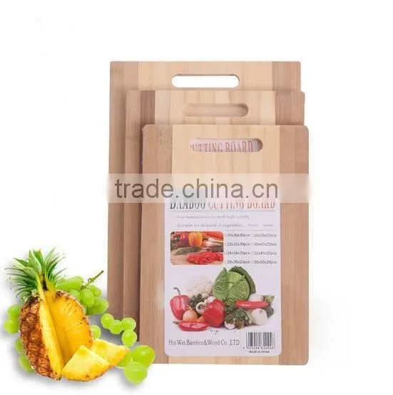 bamboo wooden thick chopping board cutting board kitchen with handle