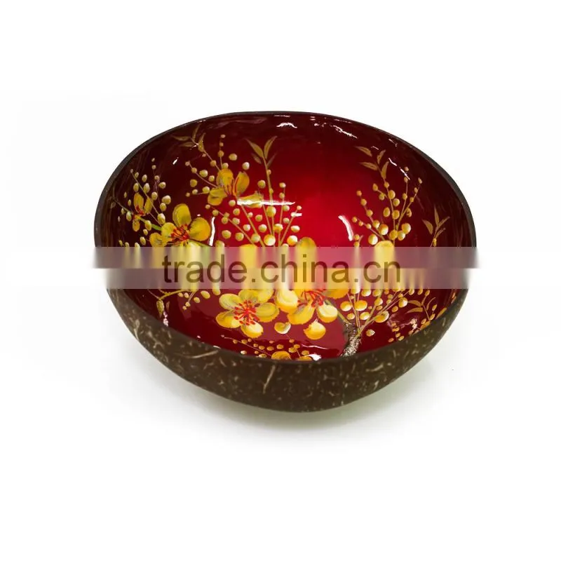 Hot selling wholesale 100% organic natural coconut bowls Vietnam