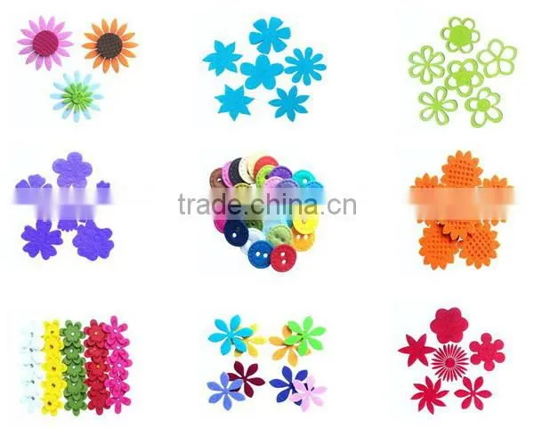 hot sale eco friendly new products promotional gift cute felt scrapbooking fabric joy circle hanger with word on alibaba express