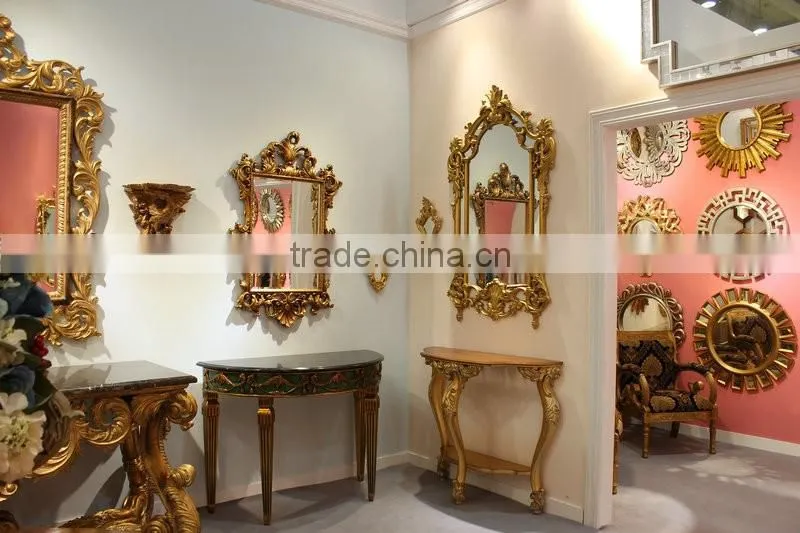 Factory Wholesales Side console table with mirror set