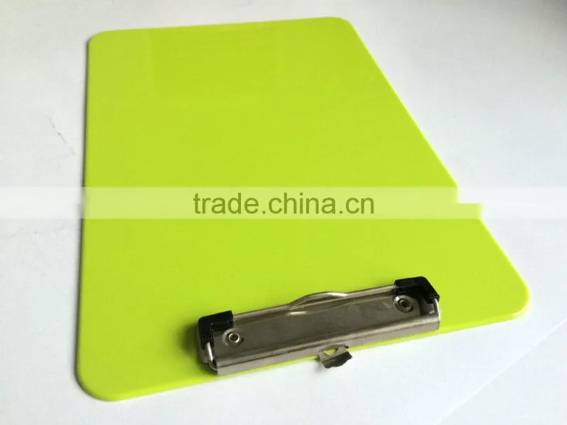 A4 PS green office clipboard,