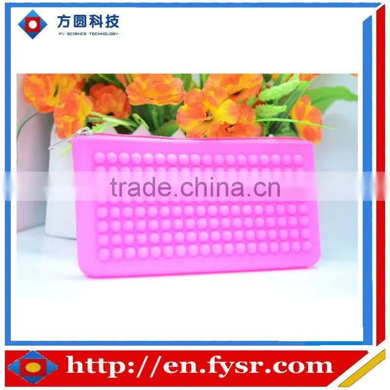 Wave point design clutch bag silicone bag