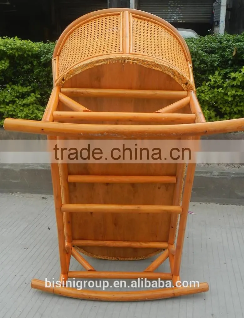 Portable baby cradle crib baby swing bed made of rattan for new born baby bed BF09-80000