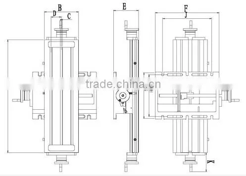 Precision low price milling machine cross table MTAT-600