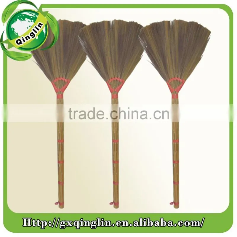 New product home usage Straw corn Broom with wooden handle
