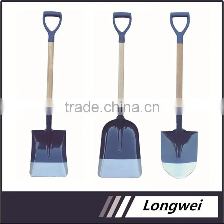 High quality steel farming shovel with wooden handel