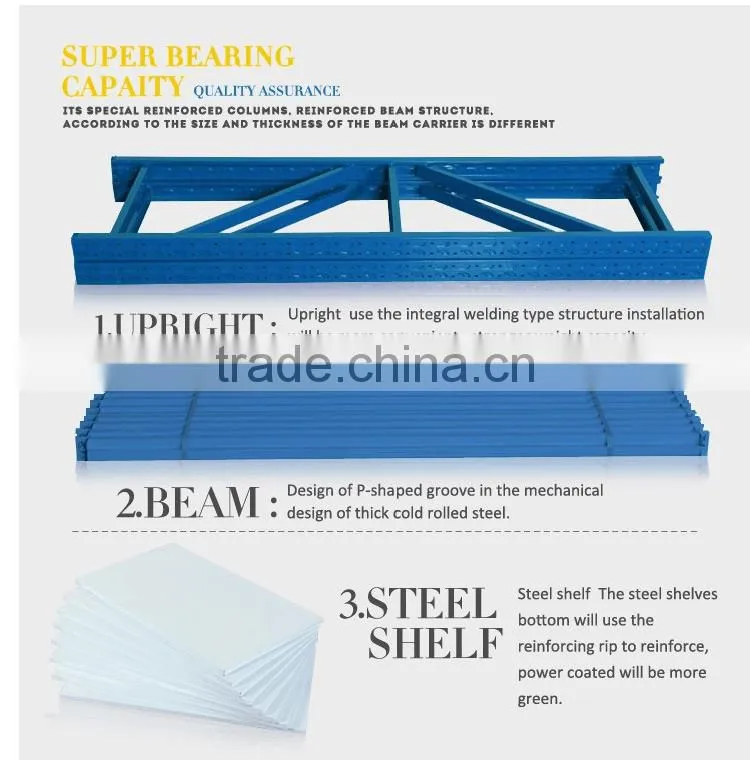 Warehouse space saving rack system