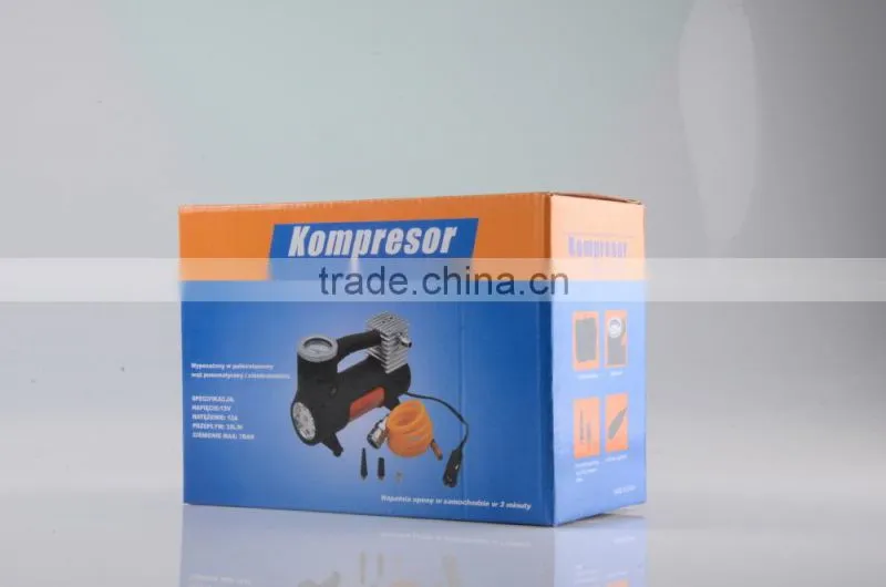 S80283 12 Volt Air Compressor Portable Pump 150PSI Auto Car Suv Tire With Led Light