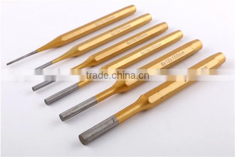 Professional 6pcs golden chisel set with high quality