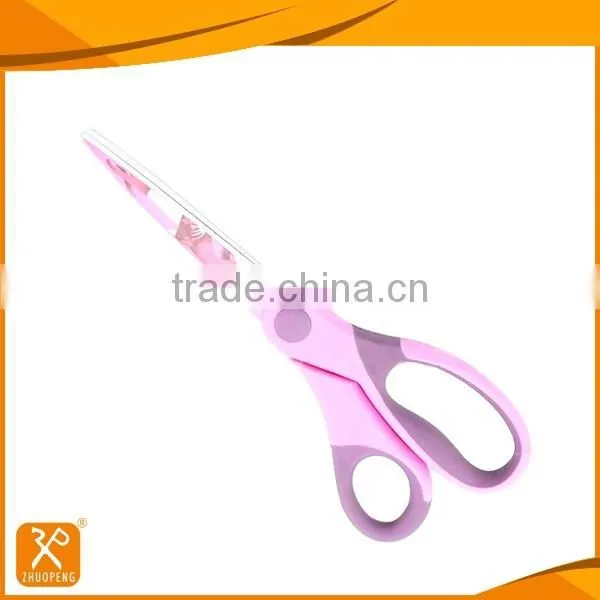 6" FDA hot sale PP+TPR handle printed fabric cutting scissors